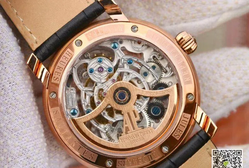 Audemars Piguet JULES 26357PT.ZZ.D028CR.01 1:1 Best Edition Replica Watch Swiss Tourbillon Black Leather Strap